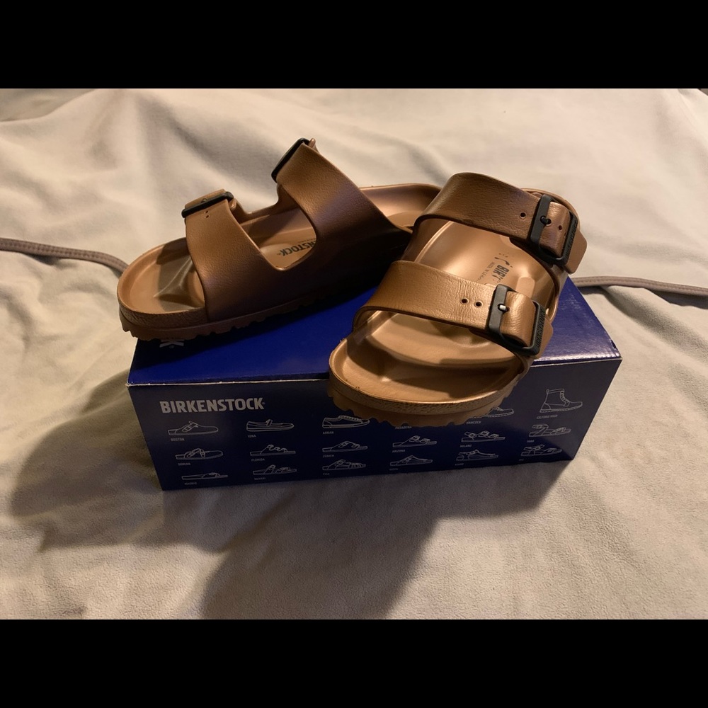 Size 39/US 8 Bronze Birkenstocks